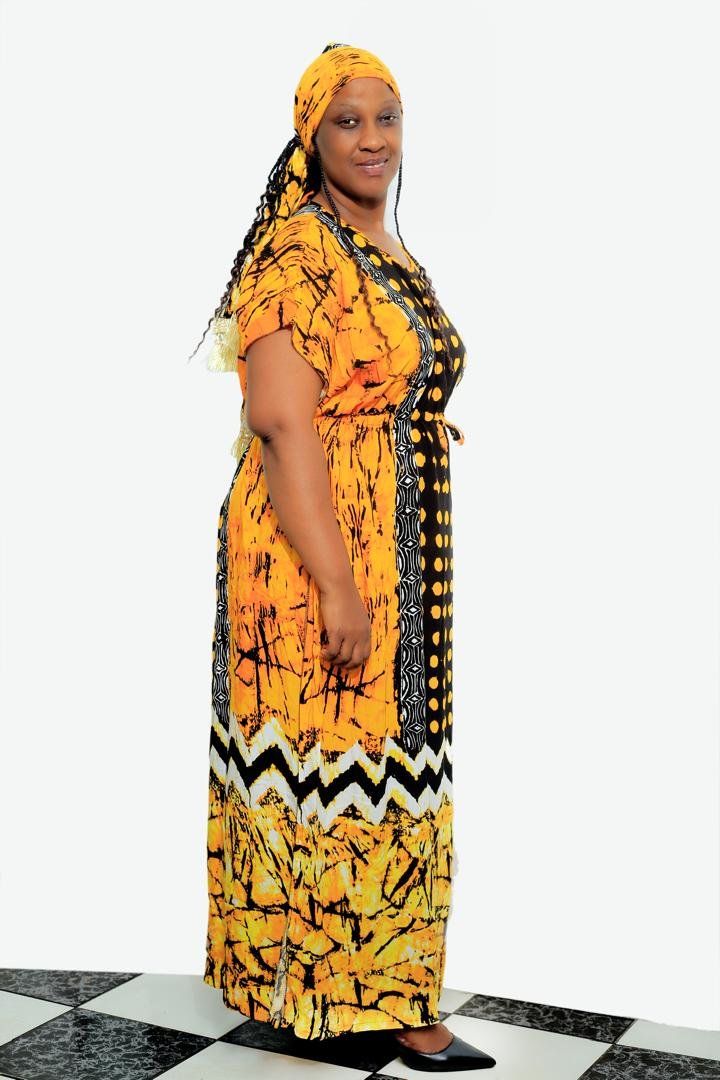 Yellow Kenyan Design Dress