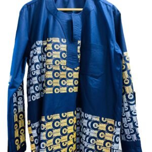 Blue Kitenge Shirt