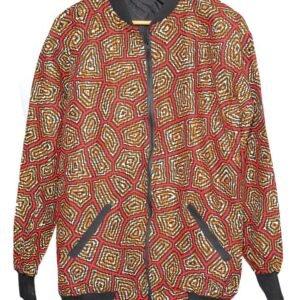 Orange Kitenge Jacket